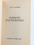 ALTHUSSER : Eléments d'autocritique - Signed book, First edition - Edition-Originale.com