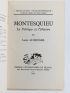 ALTHUSSER : Montesquieu - La Politique et l'Histoire - Signed book, First edition - Edition-Originale.com