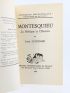 ALTHUSSER : Montesquieu. La Politique et l'Histoire - Libro autografato, Prima edizione - Edition-Originale.com