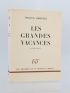 AMBRIERE : Les grandes Vacances 1939-1945 - Libro autografato, Prima edizione - Edition-Originale.com