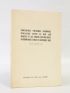 ANONYME : Conférence politique nationale d'alliance entre le néo Lao Haksat et les forces neutralistes patriotiques tenue en Octobre 1965 - Erste Ausgabe - Edition-Originale.com