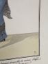 Costumes parisiens. Robe en velours de laine bleu avec longue jaquette de même étoffe doublée et garnie de velours à petit damier (pl.23, Journal des Dames et des Modes, 1912 n°13) - Edition Originale - Edition-Originale.com