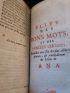 ANONYME : Elite des bons mots, et des pensées choisies, recueillies avec soin des plus célèbres auteurs, & principalement des livres en Ana - Edition-Originale.com