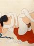 ANONYME : Emakimono shunga, 12 peintures sur soie : Histoire de la jeune fille céleste et de sa robe de plume - Signed book, First edition - Edition-Originale.com