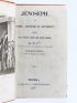 ANONYME : Jénoseph, ou vertu, jeunesse et adversité dédié aux jeunes gens des deux sexes par l'auteur de Benjamin, de Florestine et d'Anatole - Erste Ausgabe - Edition-Originale.com