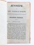 ANONYME : Jénoseph, ou vertu, jeunesse et adversité dédié aux jeunes gens des deux sexes par l'auteur de Benjamin, de Florestine et d'Anatole - First edition - Edition-Originale.com