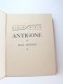 ANOUILH : Antigone - First edition - Edition-Originale.com