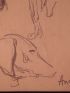 Etude de chiens - Crayon sur papier - Signiert, Erste Ausgabe - Edition-Originale.com
