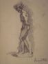 Faune 2 : projet de statue - Crayon sur papier - Signed book, First edition - Edition-Originale.com