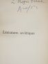 ARAGON : Littératures soviétiques - Autographe, Edition Originale - Edition-Originale.com