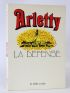 ARLETTY : La défense - Autographe, Edition Originale - Edition-Originale.com