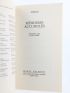 ARMAN : Mémoires accumulés - Entretiens avec Otto Hahn - Autographe, Edition Originale - Edition-Originale.com