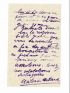 ARTAUD : Lettre autographe signée d'Antonin Artaud adressée à ses médecins au début de son internement - Signed book, First edition - Edition-Originale.com