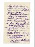 ARTAUD : Lettre autographe signée d'Antonin Artaud adressée à ses médecins au début de son internement - Signiert, Erste Ausgabe - Edition-Originale.com