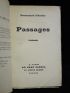 ASTIER : Passages - Signed book, First edition - Edition-Originale.com