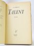 AUDIBERTI : Talent - Autographe, Edition Originale - Edition-Originale.com