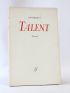 AUDIBERTI : Talent - Signed book, First edition - Edition-Originale.com