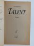 AUDIBERTI : Talent - First edition - Edition-Originale.com