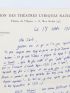 AURIC : Lettre autographe signée adressée à son ami Carlo Rim à propos notamment de la reprise d'Iphigénie en Tauride de Christoph Willibald Gluck - Signiert, Erste Ausgabe - Edition-Originale.com