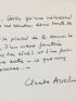 AVELINE : Confession policière (fragment de mémoires) - Autographe, Edition Originale - Edition-Originale.com