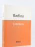 BADIOU : Entretiens 1 1981-1996 - Signiert, Erste Ausgabe - Edition-Originale.com
