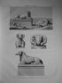 DESCRIPTION DE L'EGYPTE.  Thèbes. Karnak. Vue et détails des béliers de l'avenue du grand Temple sud. (ANTIQUITES, volume III, planche 56) - Erste Ausgabe - Edition-Originale.com