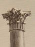 DESCRIPTION DE L'EGYPTE.  Alexandrie. Vue, profils et détails de la grande colonne appelée communément Colonne de Pompée. (ANTIQUITES, volume V, planche 34) - Edition Originale - Edition-Originale.com