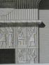 DESCRIPTION DE L'EGYPTE.  Koum Omboû (Ombos). Bas-reliefs du petit temple. Coeffures symboliques. Bas-reliefs des grottes de Selseleh. (ANTIQUITES, volume I, planche 45) - Erste Ausgabe - Edition-Originale.com