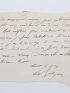 BALZAC : Lettre autographe signée à Louis Desnoyers : 