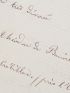 BANVILLE : Lettre autographe signée à un confrère écrivain afin d'entretenir la mémoire du poète Philoxène Boyer en faisant publier l'une de ses oeuvres - Autographe, Edition Originale - Edition-Originale.com