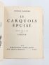 BARBIER : Le carquois épuisé - First edition - Edition-Originale.com