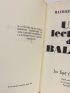 BARDECHE : Une lecture de Balzac - Prima edizione - Edition-Originale.com