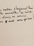 BARON : L'allure poétique - Autographe, Edition Originale - Edition-Originale.com