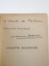 BARRES : Colette Baudoche - Autographe, Edition Originale - Edition-Originale.com
