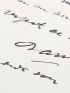 BARRES : Lettre autographe signée adressée à une amie - Signiert, Erste Ausgabe - Edition-Originale.com