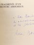 BARTHES : Fragments d'un discours amoureux - Libro autografato, Prima edizione - Edition-Originale.com