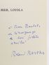 BARTHES : Sade Fourier Loyola - Autographe, Edition Originale - Edition-Originale.com