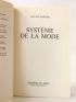 BARTHES : Système de la mode - Signiert, Erste Ausgabe - Edition-Originale.com