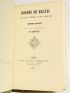 BASCHET : Honoré de Balzac. Essai sur l'homme et sur l'oeuvre - First edition - Edition-Originale.com