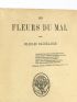 BAUDELAIRE : Les Fleurs du mal - Erste Ausgabe - Edition-Originale.com