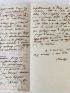 BAUDELAIRE : Lettre autographe signée adressée à sa mère par un Baudelaire crépusculaire : « L'état de dégoût où je suis me fait trouver toute chose encore plus mauvaise. » - Signed book, First edition - Edition-Originale.com