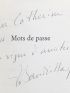 BAUDRILLARD : Mots de passe - Signed book, First edition - Edition-Originale.com