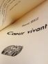 BEALU : Coeur vivant - Autographe, Edition Originale - Edition-Originale.com