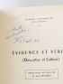 BEAUFRET : Evidence et vérité (Descartes et Leibniz). Notes prises au cours de M. Jean Beaufret, année 1959-1960 - Libro autografato, Prima edizione - Edition-Originale.com