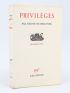 BEAUVOIR : Privilèges - Prima edizione - Edition-Originale.com