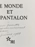 BECKETT : Le monde et le pantalon - Signed book, First edition - Edition-Originale.com
