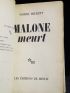 BECKETT : Molloy - Malone meurt - L'innommable - Signed book, First edition - Edition-Originale.com