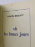 BECKETT : Oh les beaux jours - Signed book, First edition - Edition-Originale.com