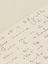 BEJART : Manuscrit autographe à propos de la mémoire et de sa pièce 