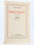 BENDA : Précision (1930-1937) - Edition Originale - Edition-Originale.com